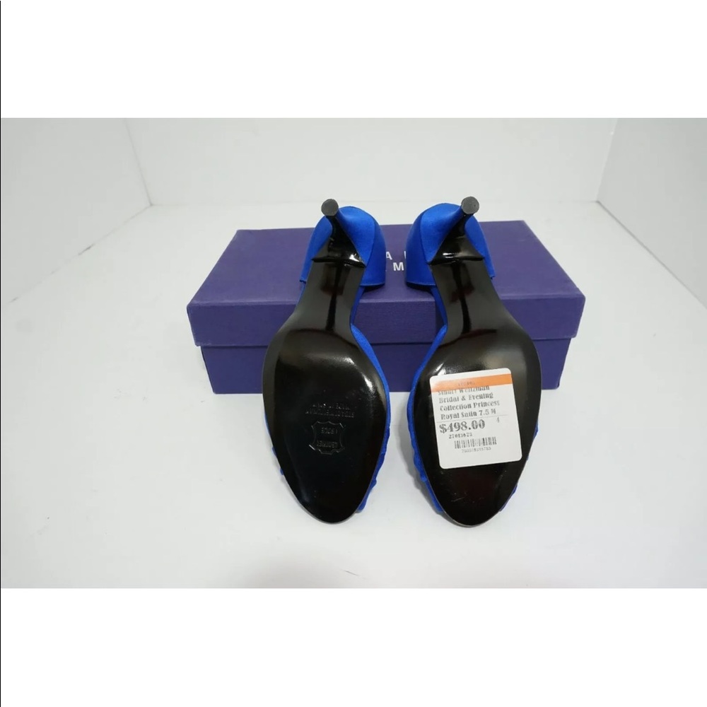LIMITED EDITION Stuart Weitzman Blue Satin Bridal - Picture 6 of 6